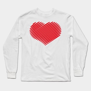 Drawn Heart Symbol (Love) Long Sleeve T-Shirt